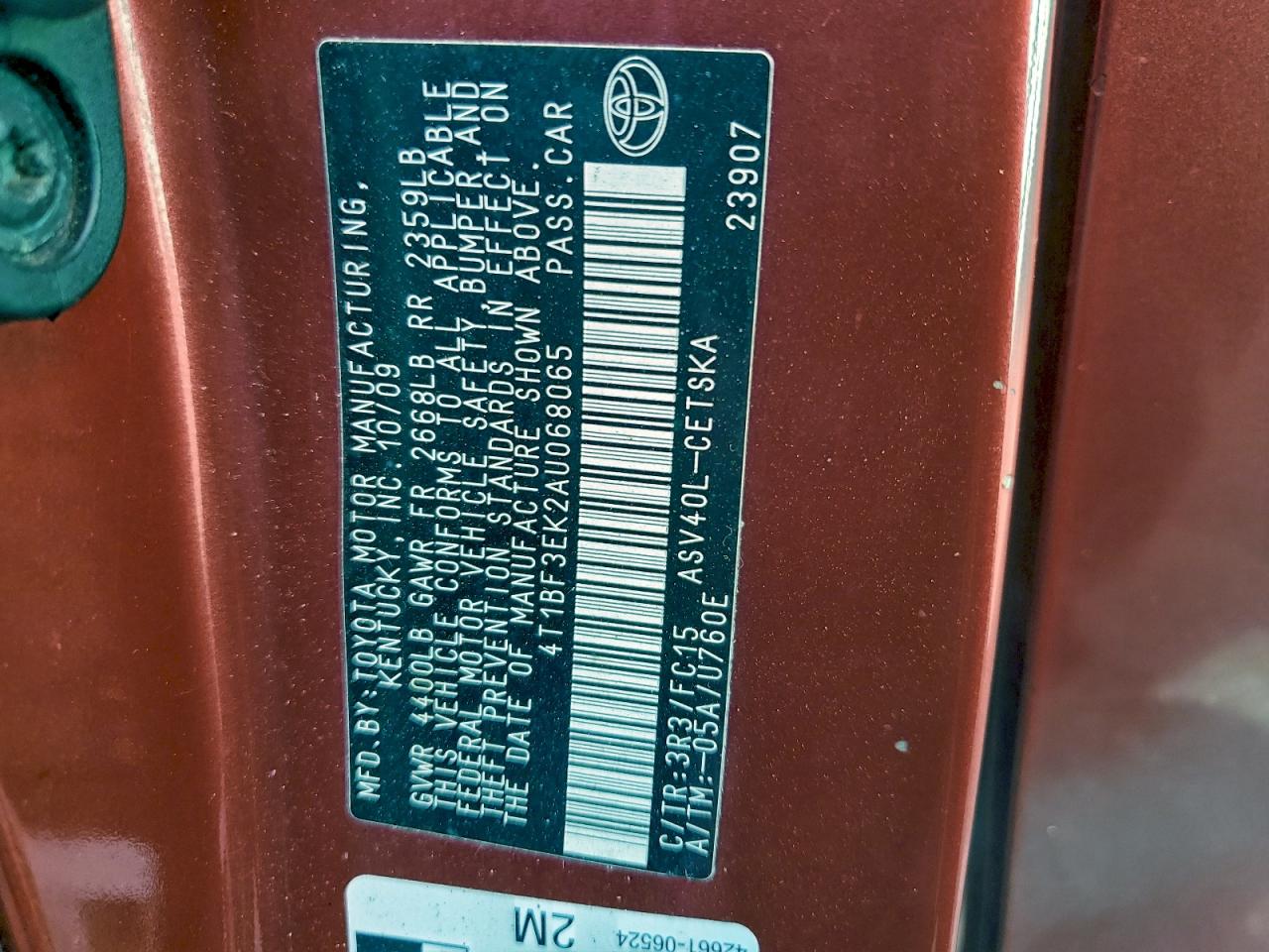 Toyota Camry Base Image 9