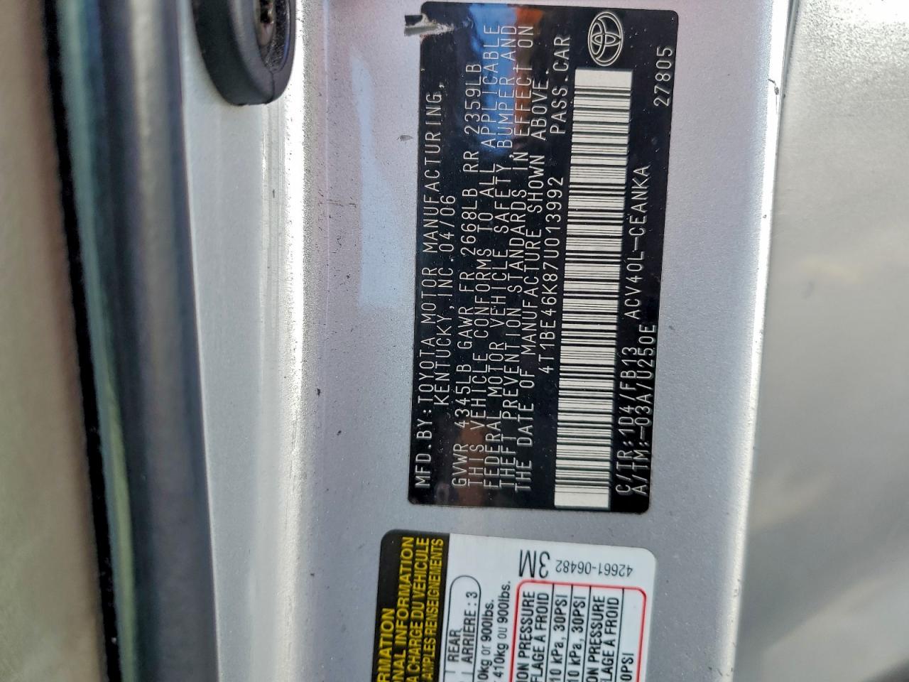 Toyota Camry Ce Image 3