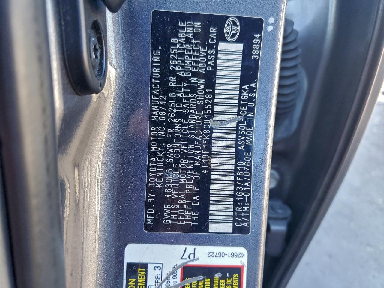 Toyota Camry Base Image 9